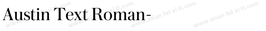 Austin Text Roman字体转换